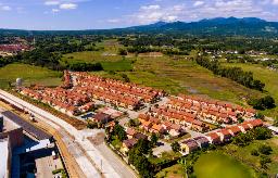 aerial view of camella homes project